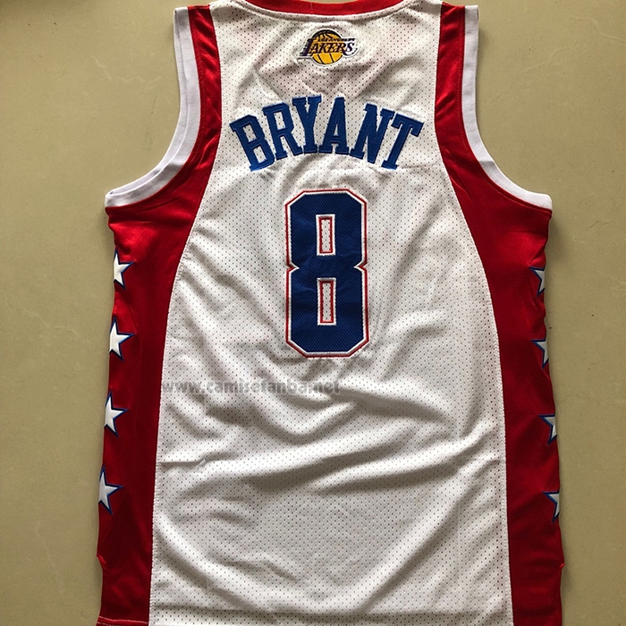 Camiseta All Star 2004 Kobe Bryant NO 8 Blanco